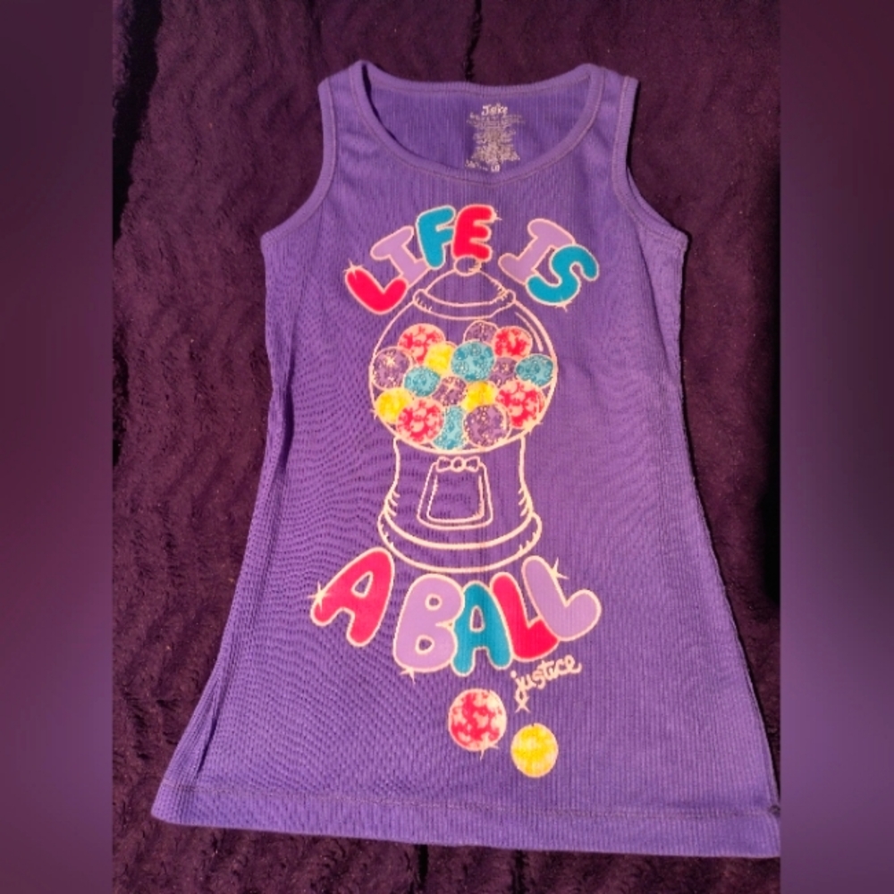 Justice tank top size 10